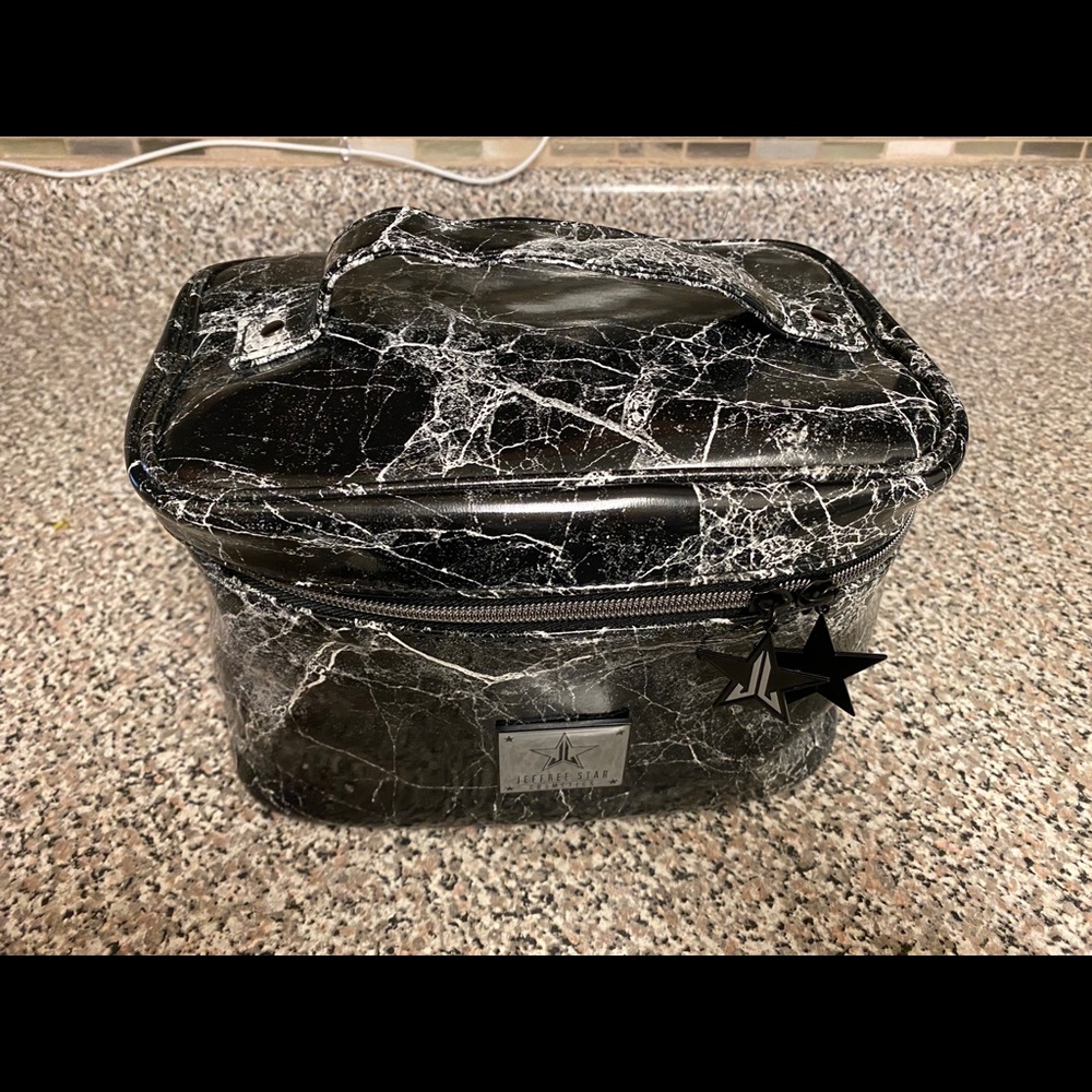 Jeffree Star Black Marble Makeup Bag
